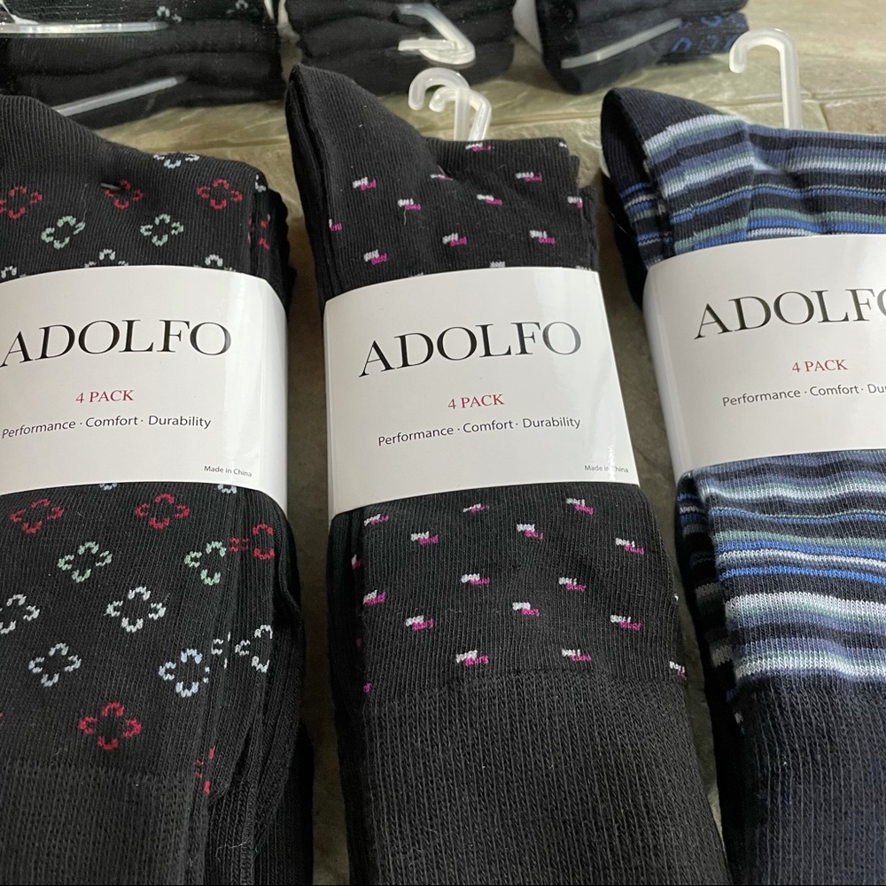 🌻4 packs of men’s NWT Adolfo socks (16 total) - Picture 8 of 10